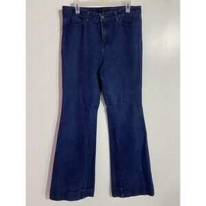 J Brand Jeans 32 Flare Dark Wash Indigo Low Rise Bell‎ Bottom Y2k Western Rodeo